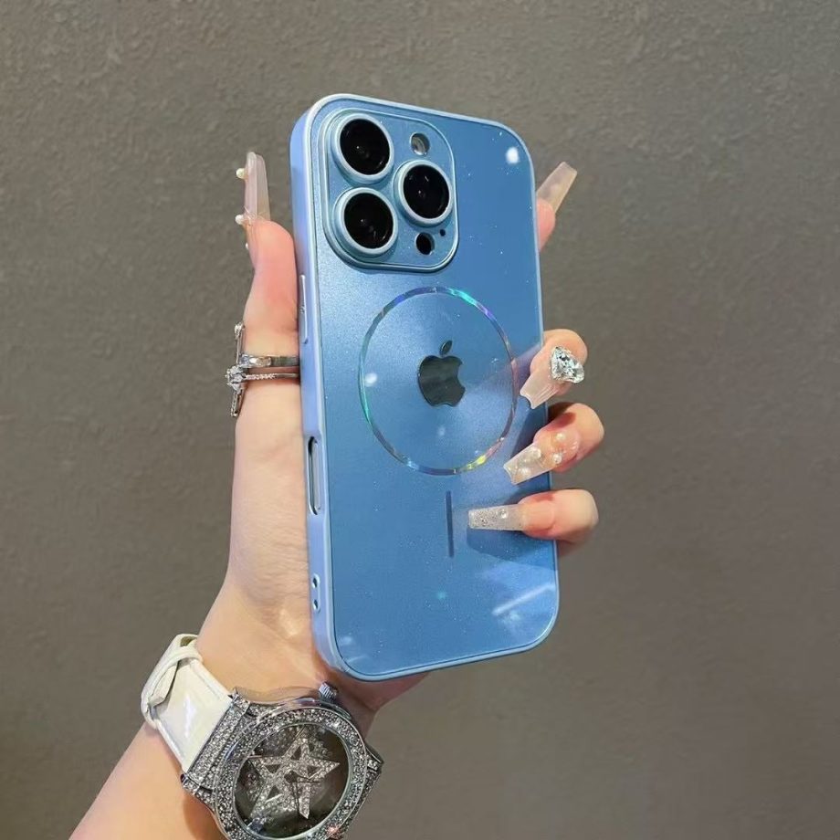 Shiny electroplated magnetic case for iPhone