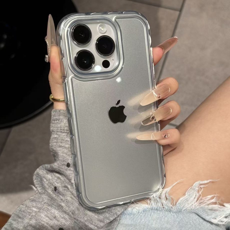High aesthetic and glossy jelly case for iPhone