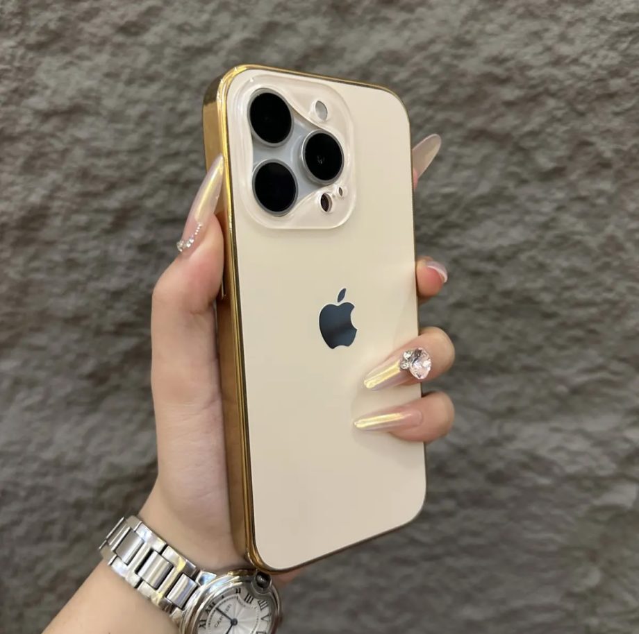 Space shell triangle lens case for iPhone