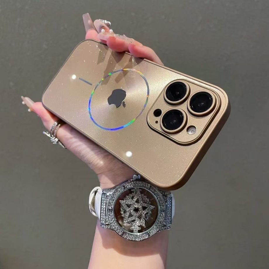 Shiny electroplated magnetic case for iPhone