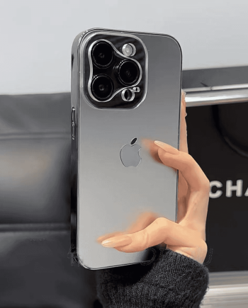 Space shell triangle lens case for iPhone