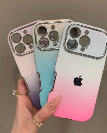 Gradient large window electroplated case for iPhone