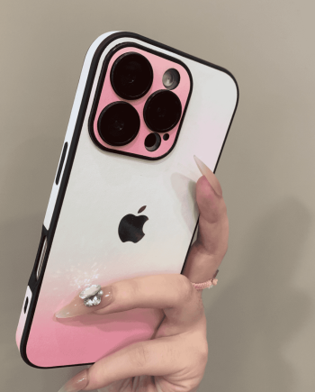Gradient color all inclusive lens film case for iPhone