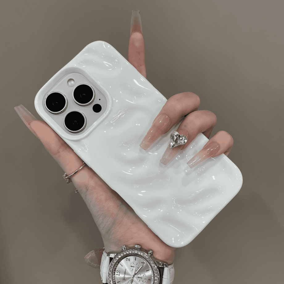 Pleated meteorite texture anti - drop phone case