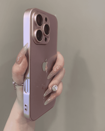 Glitter lens protection case for iPhone
