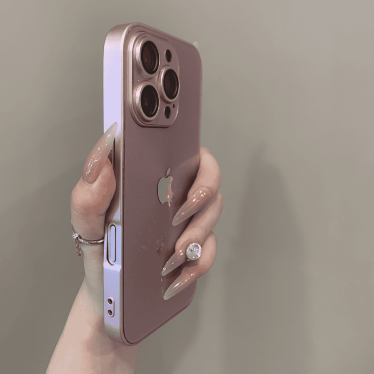 Glitter lens protection case for iPhone