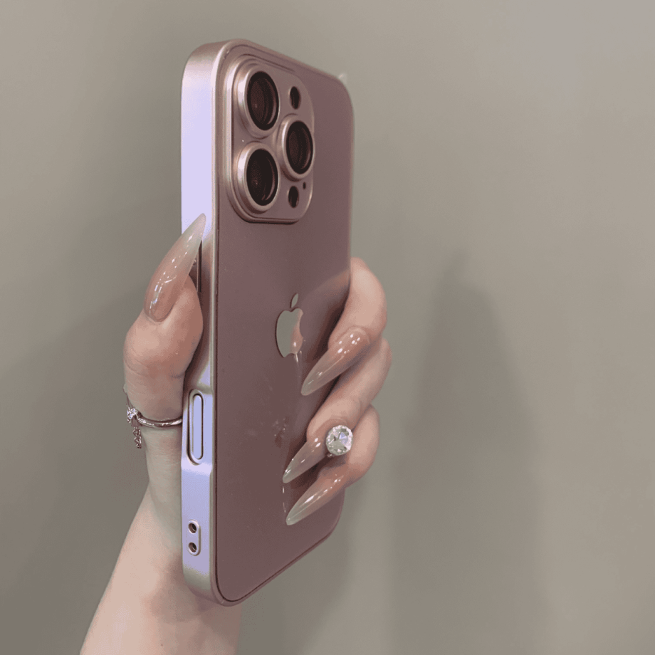 Glitter lens protection case for iPhone