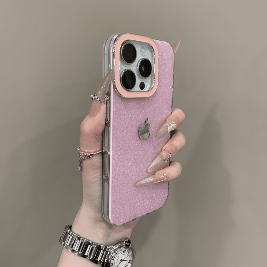 Flash powder electroplated case for iPhone