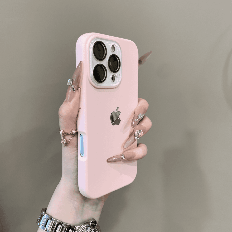 Lens protection liquid silicone case for iPhone