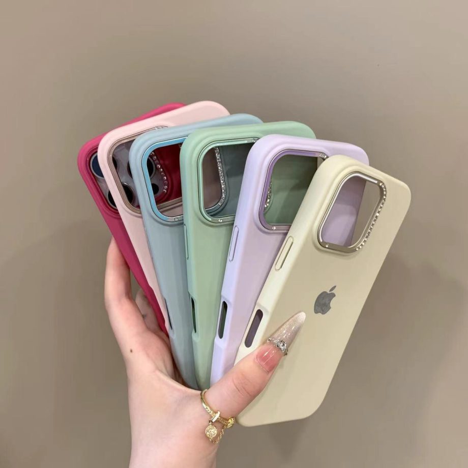 Advanced metal dot drill lens case for iPhone