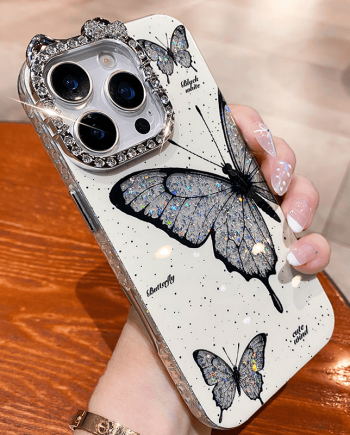 Luxury glitter butterfly case for iPhone