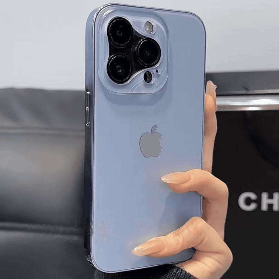 Space shell triangle lens case for iPhone