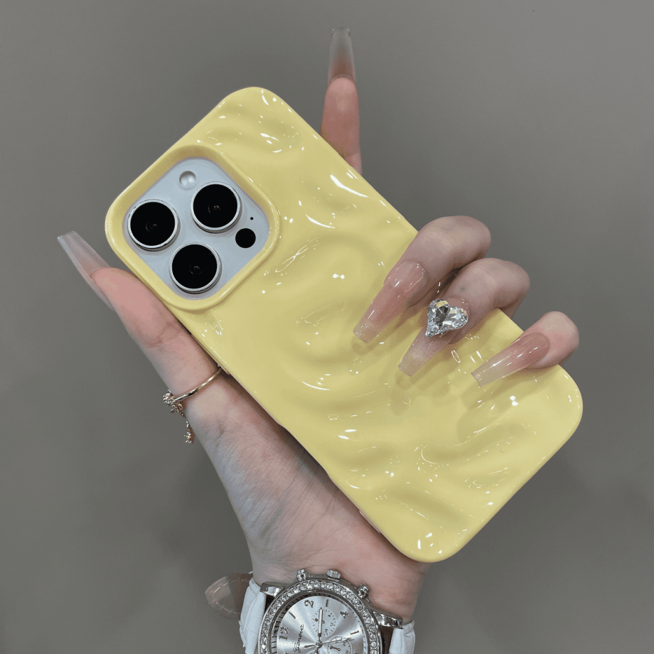 Pleated meteorite texture anti - drop phone case