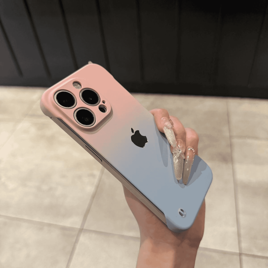 Gradient borderless case for iPhone