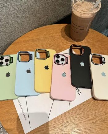 Minimally designed Macaron matte case for iPhone