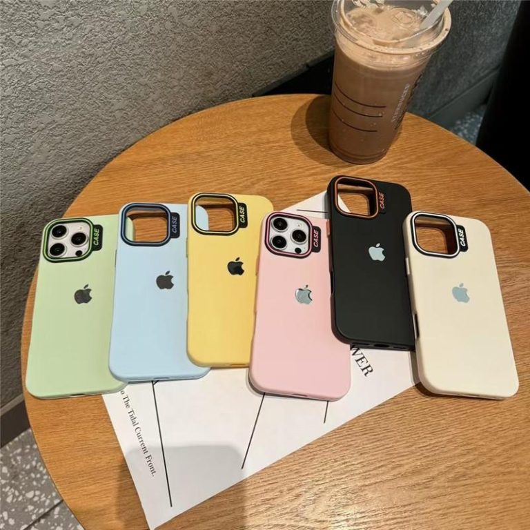 Minimally designed Macaron matte case for iPhone