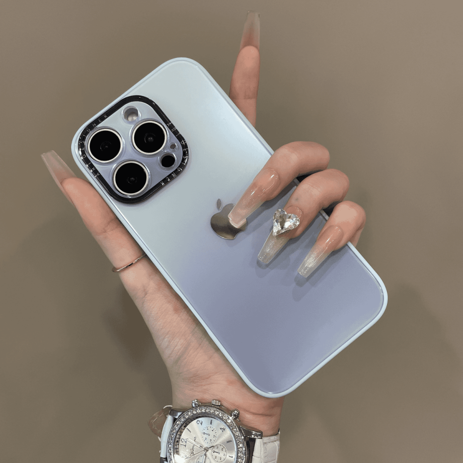 Gradient anti drop frosted case for iPhone