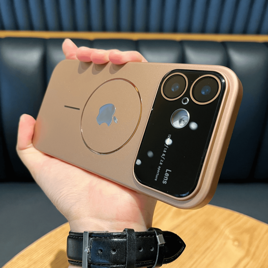 Metal magnetic skin absorbing frosted case for iPhone