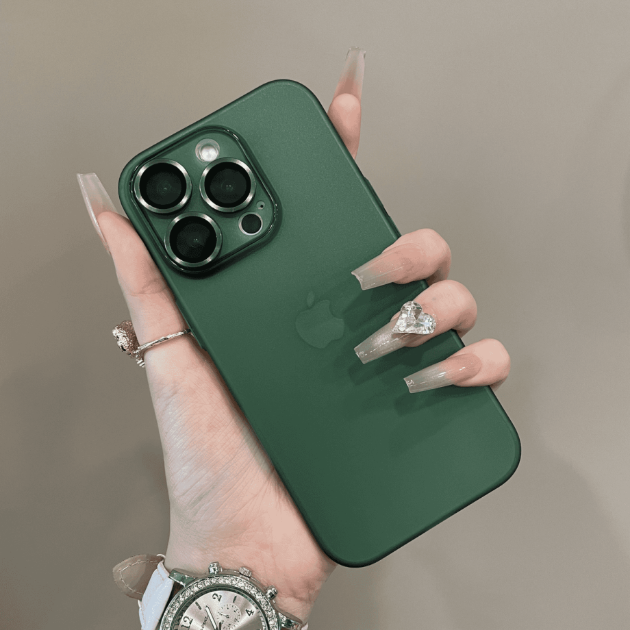 Ultra thin frosted lens protection case for iPhone