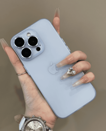 Ultra thin frosted lens protection case for iPhone