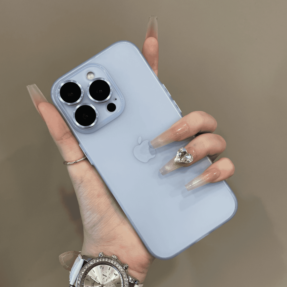 Ultra thin frosted lens protection case for iPhone