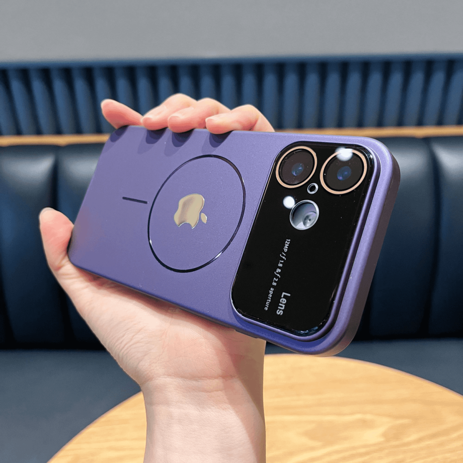 Metal magnetic skin absorbing frosted case for iPhone