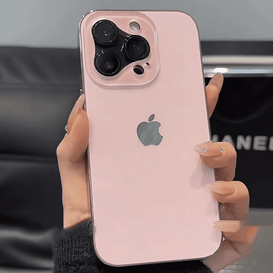 Space shell triangle lens case for iPhone