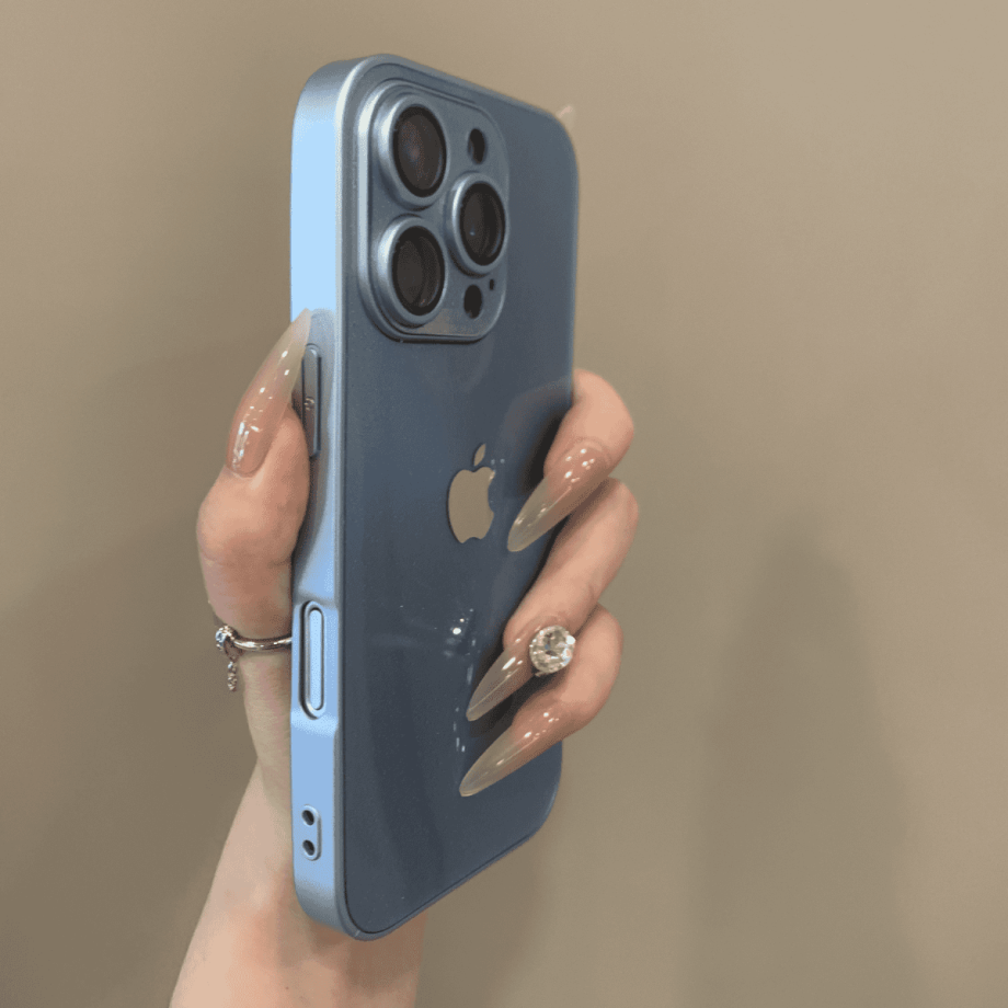 Glitter lens protection case for iPhone