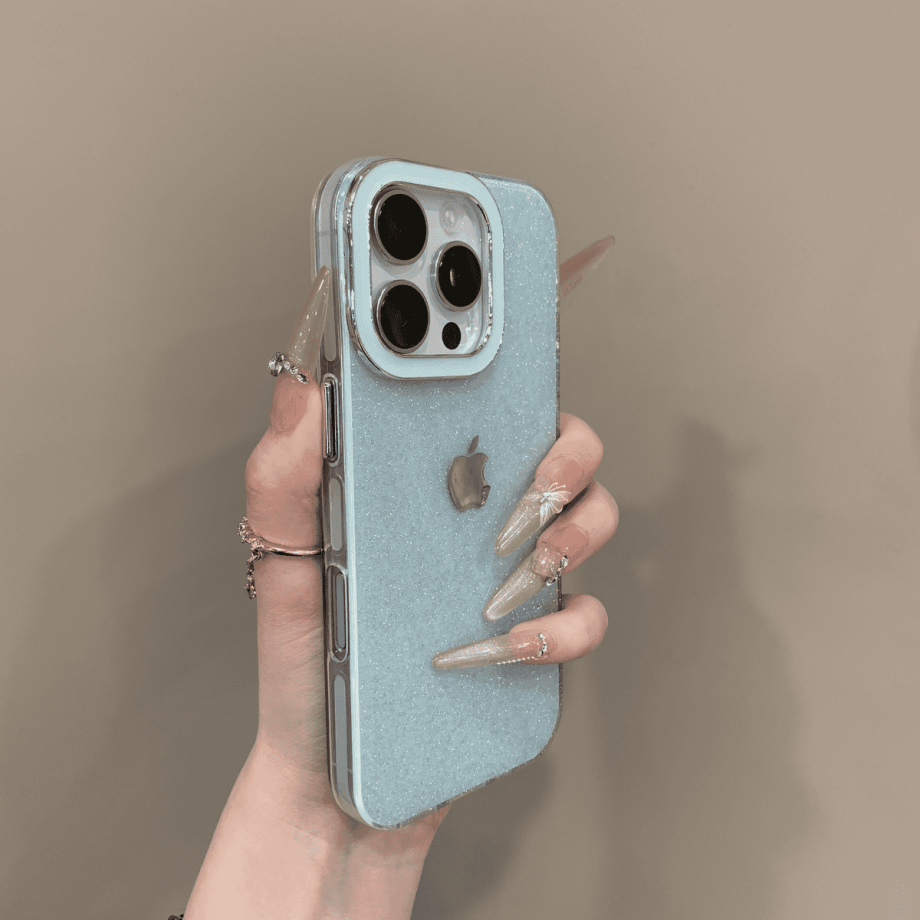Flash powder electroplated case for iPhone