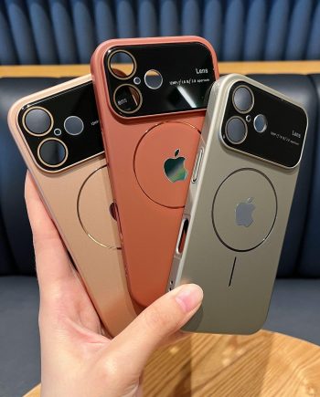 Metal magnetic skin absorbing frosted case for iPhone