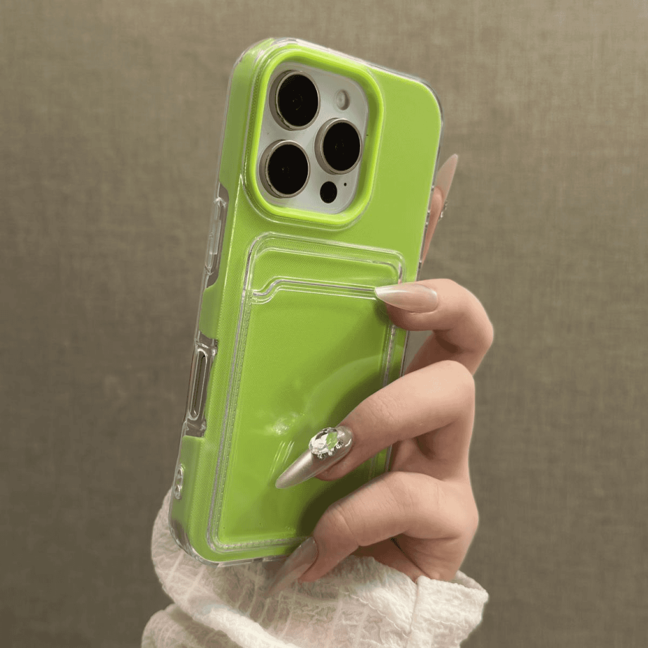 Dopamine color card photo pack case for iPhone