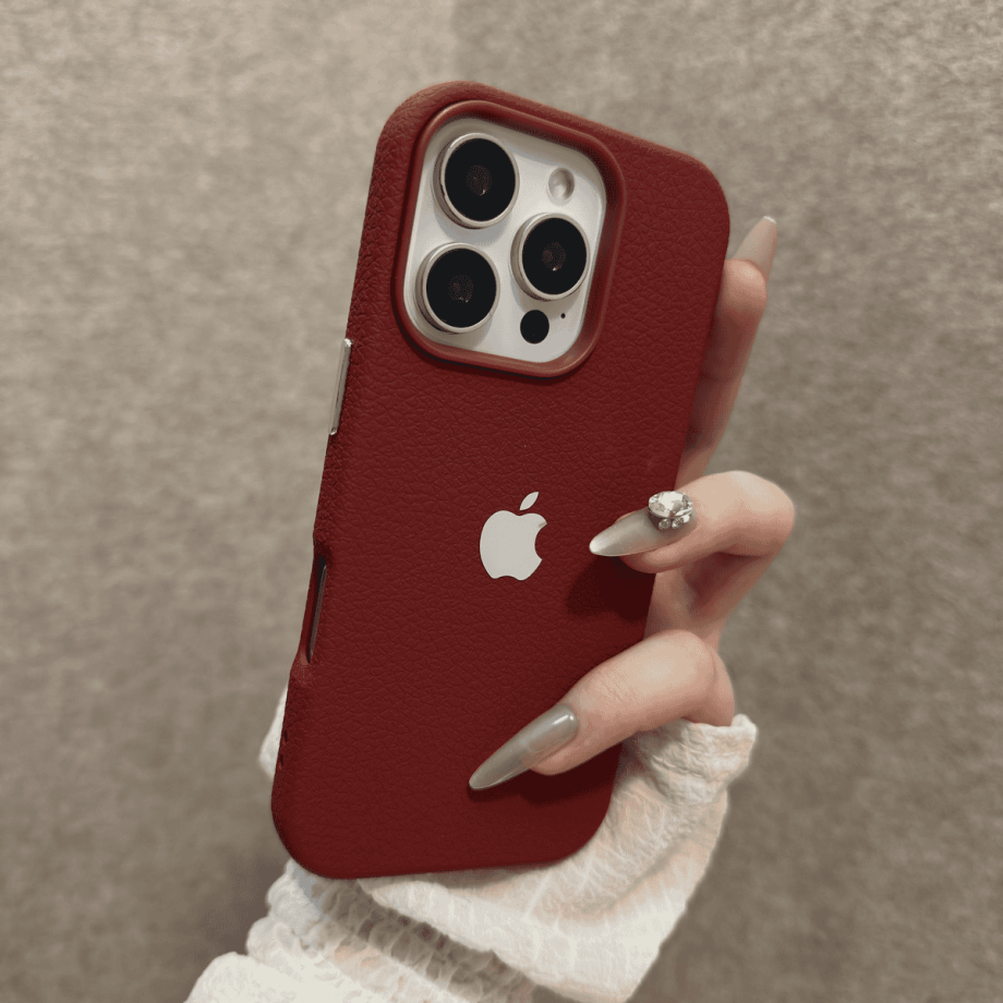 Advanced lychee patterned case for iPhone