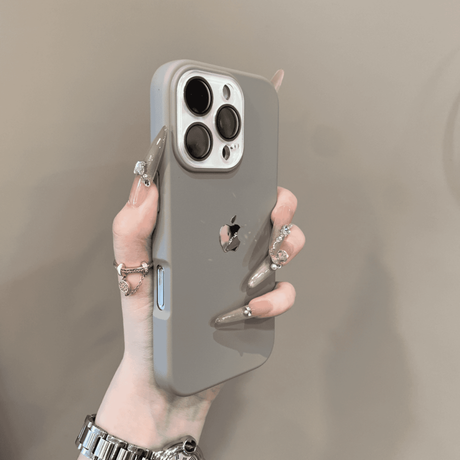 Lens protection liquid silicone case for iPhone
