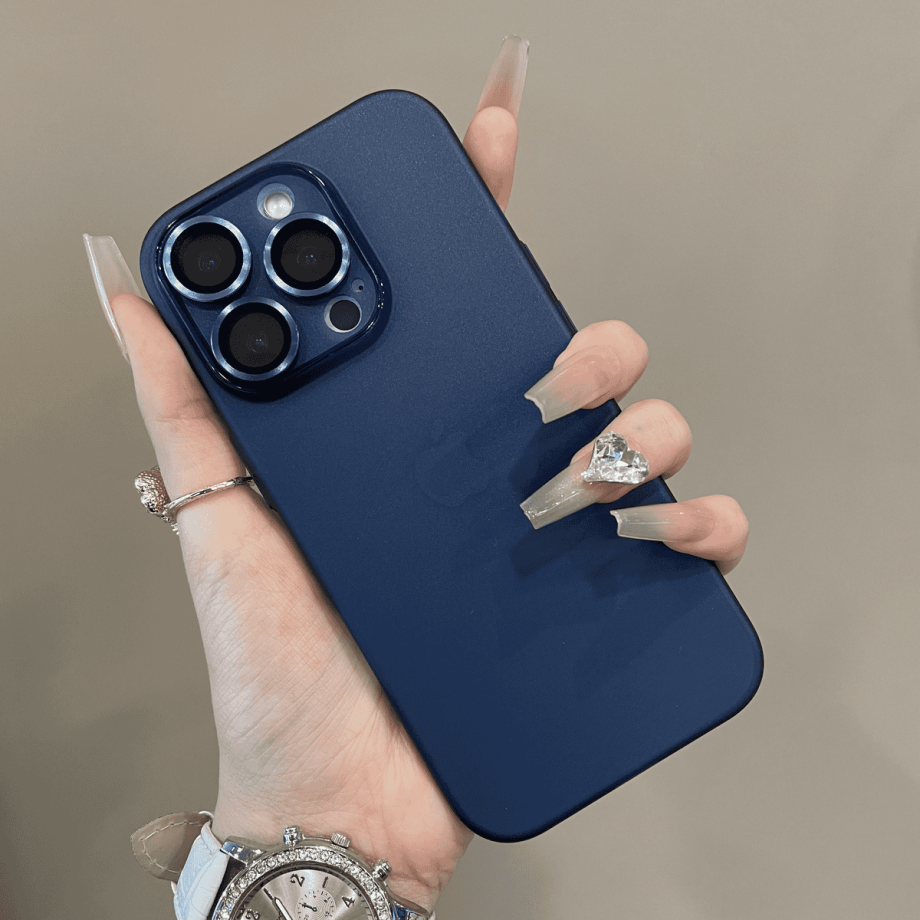 Ultra thin frosted lens protection case for iPhone
