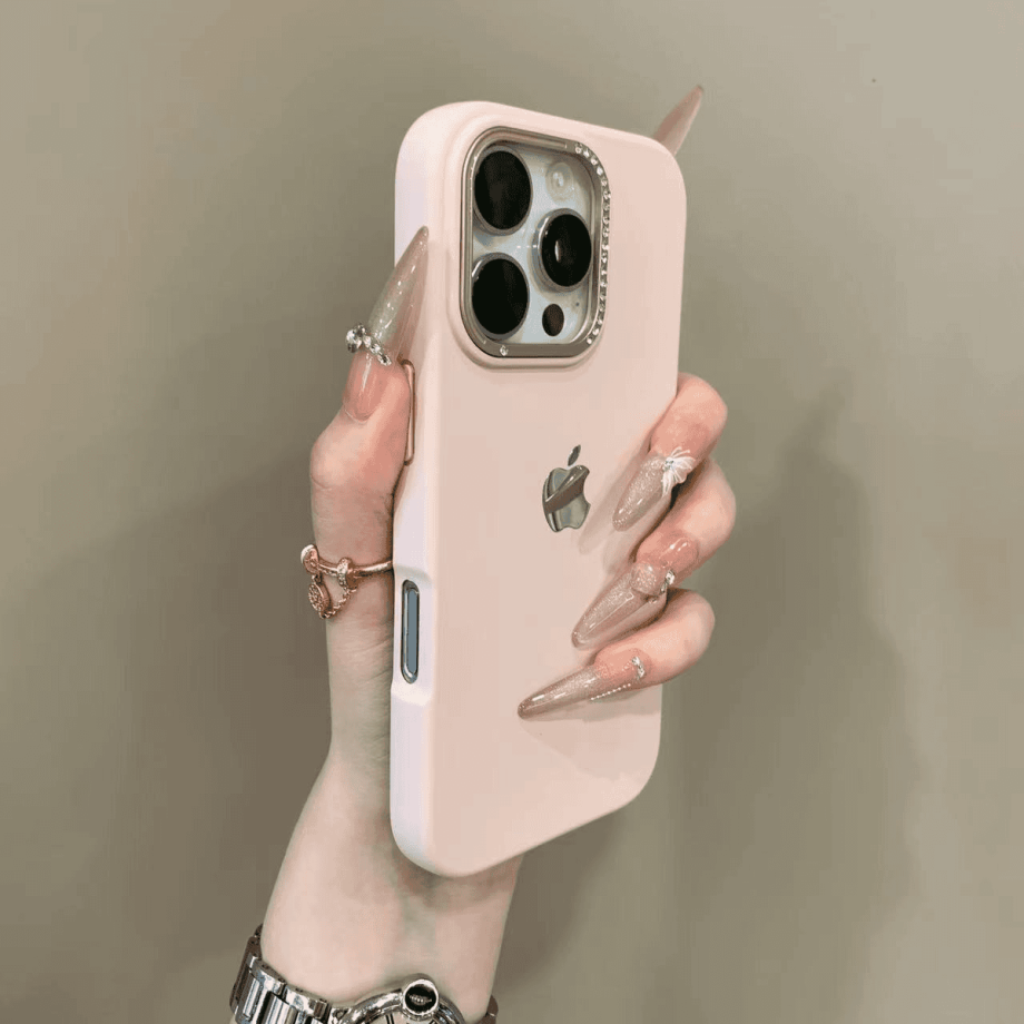 Advanced metal dot drill lens case for iPhone