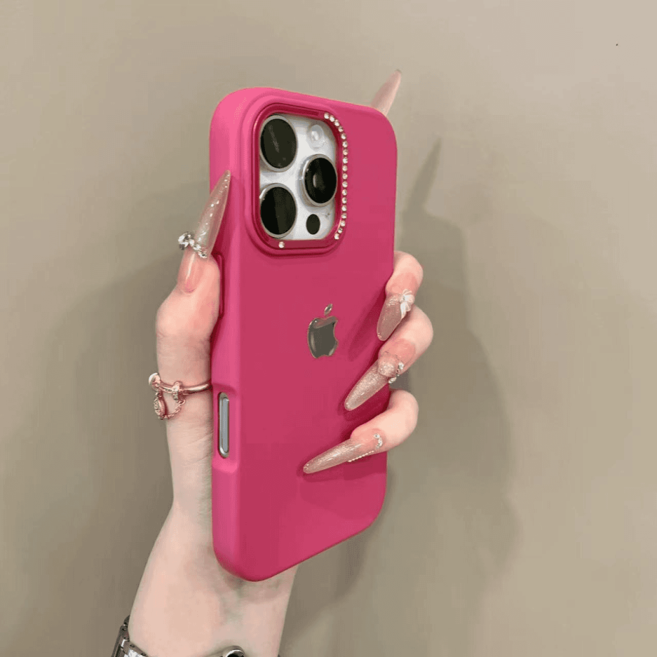 Advanced metal dot drill lens case for iPhone