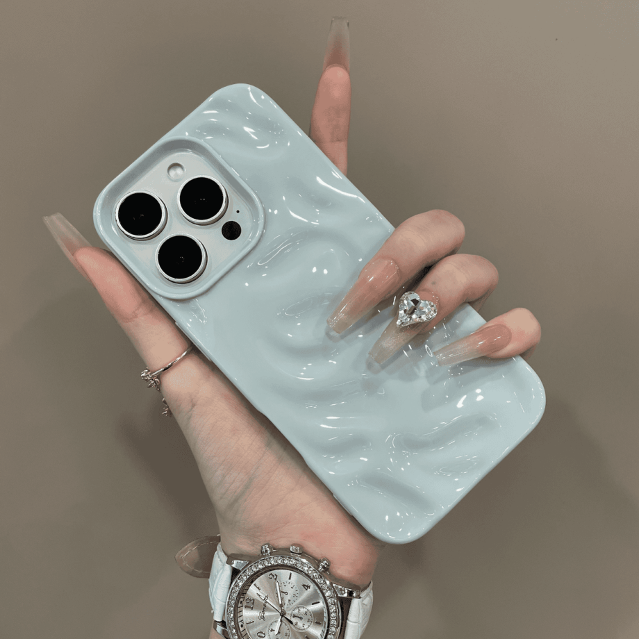 Pleated meteorite texture anti - drop phone case