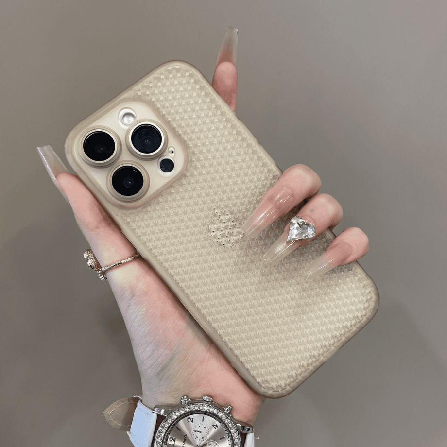 Cellular mesh heat dissipation case for iPhone