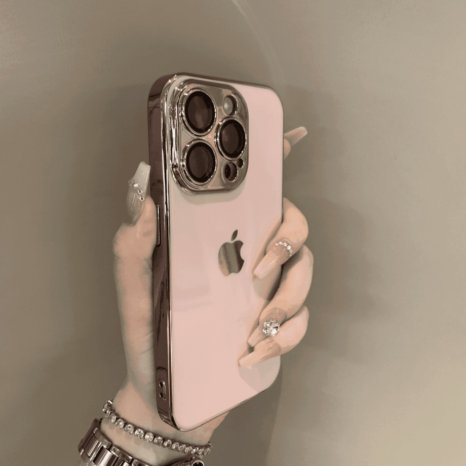 Lens protection electroplated case for iPhone