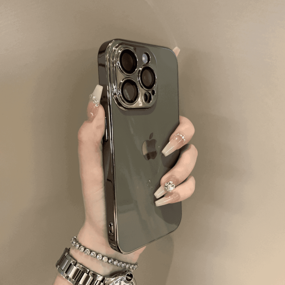 Lens protection electroplated case for iPhone