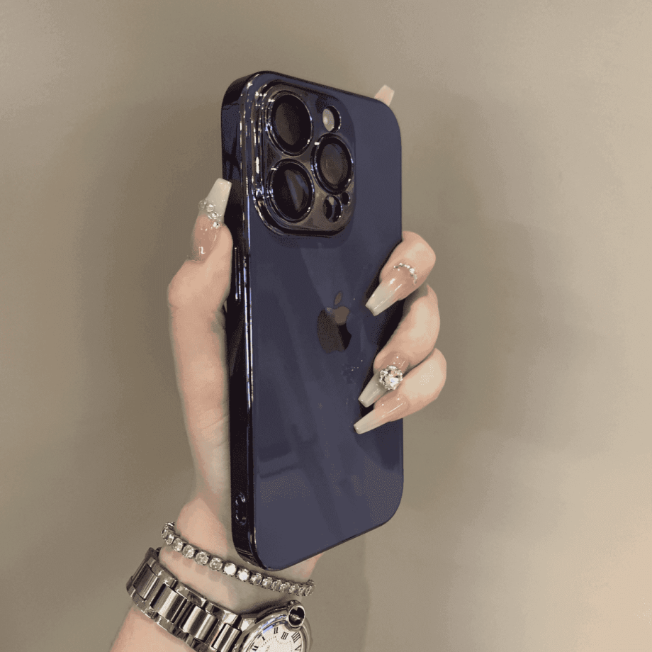 Lens protection electroplated case for iPhone