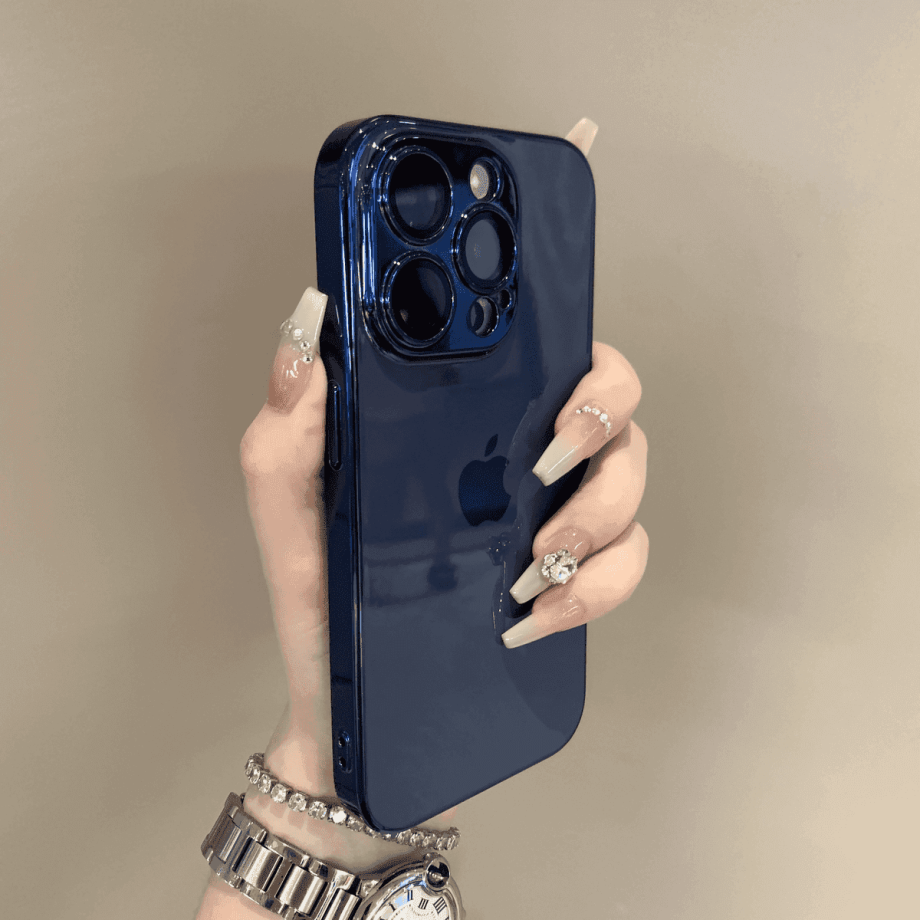 Lens protection electroplated case for iPhone