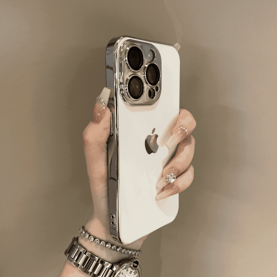 Lens protection electroplated case for iPhone
