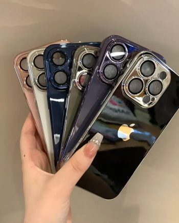 Lens protection electroplated case for iPhone