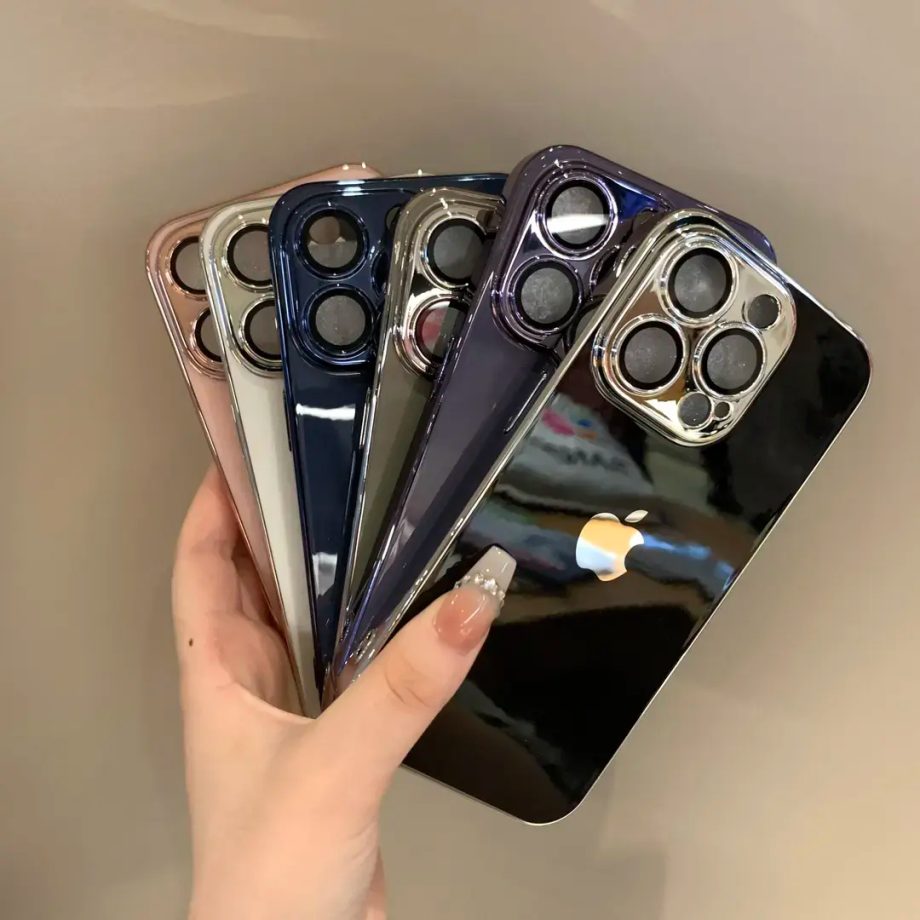 Lens protection electroplated case for iPhone