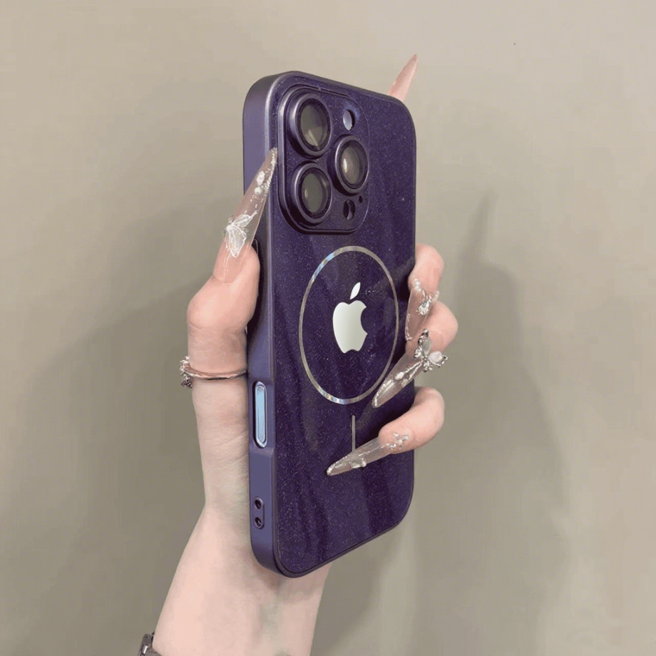 Shiny electroplated magnetic case for iPhone