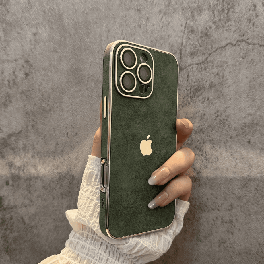 New suede lens protection case for iPhone