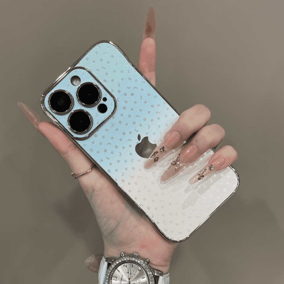 Borderless gradient star case for iPhone