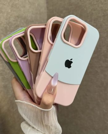 High - appearance Stitched contrast color case for iPhone
