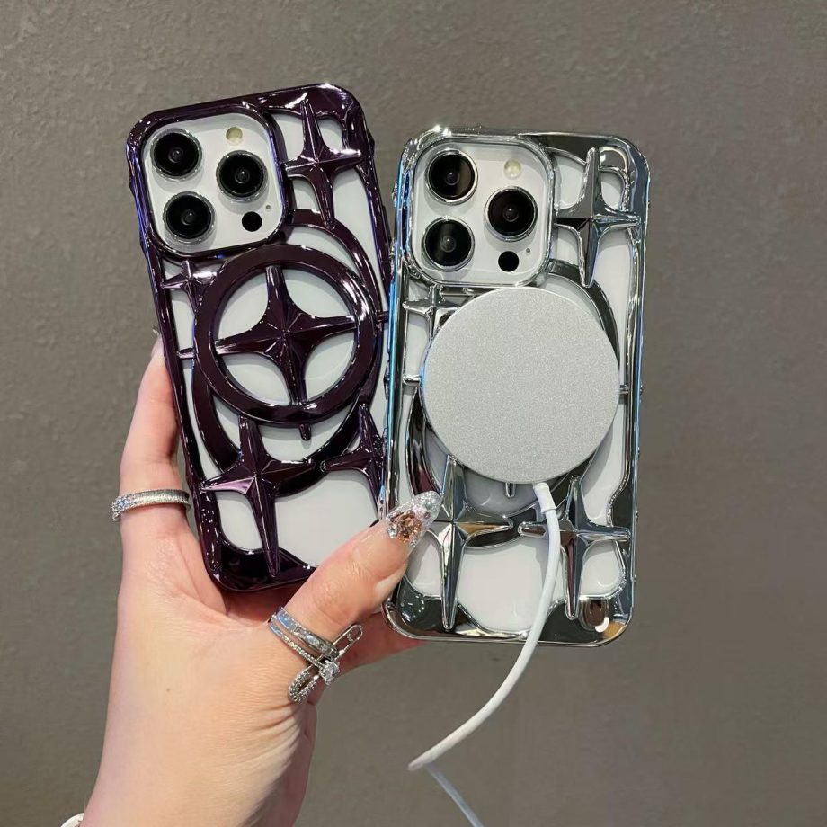 Interstellar hollowed-out heat-dissipation magnetic phone case